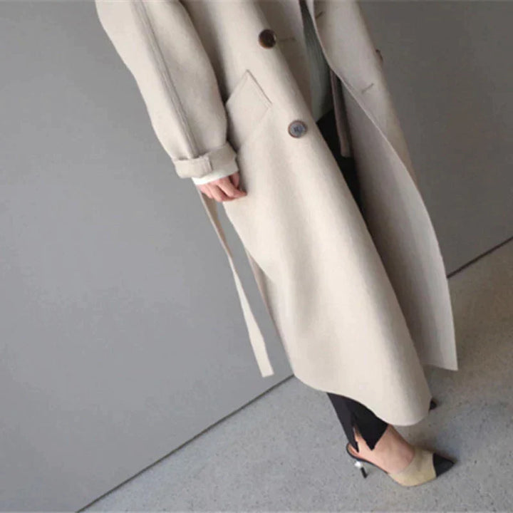 Leah | Longline Wool Coat