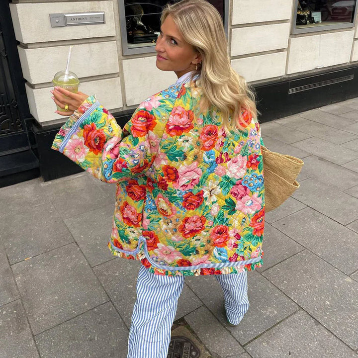 Flower | Print Quilted Jacket