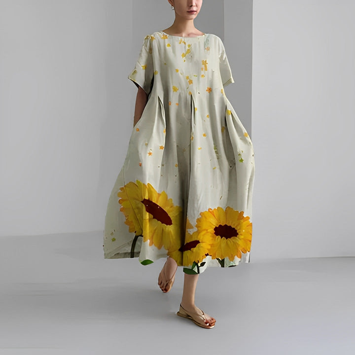 Julia | Boho floral dress - Wide dress - Spring