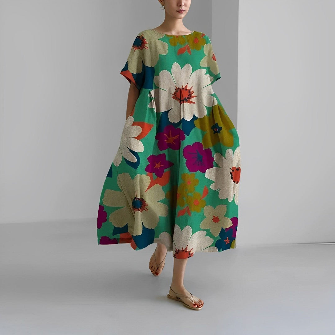 Julia | Boho floral dress - Wide dress - Spring